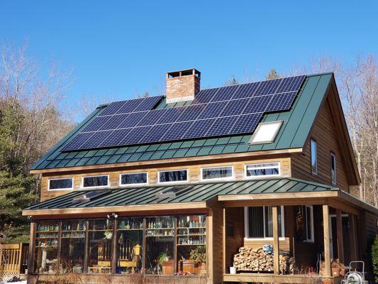 9 kW Solar Array on a Standing Seam Roof