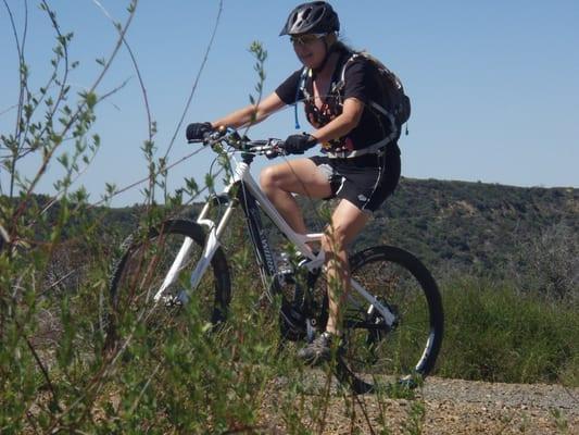 When I am not reporting, I am mountain biking -