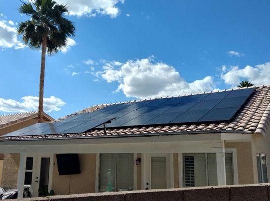 A solar-powered home in Gilbert that SES evaluated.