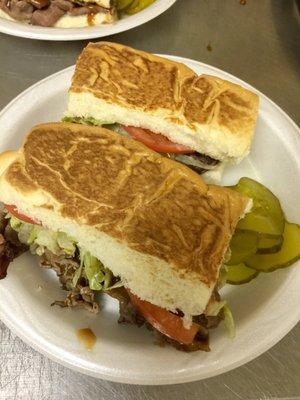 Large Roast beef poboy - Wednesday special $6.50