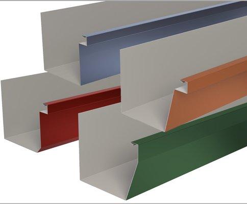 Commercial Gutters on different colors