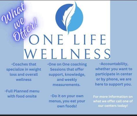 Some stuff we offer at One Life Wellness and so much more