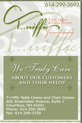 T-rriffic Table Linens