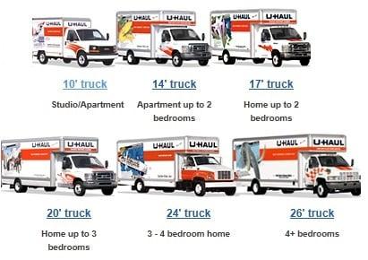 Our U-Haul truck variety