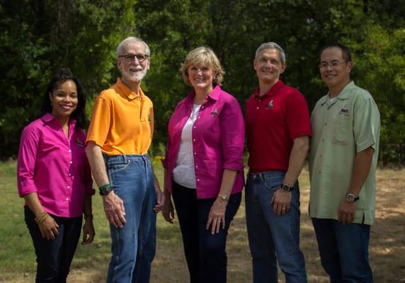 Our physicians: Dr. Michelle Forbes, Dr. Mark Holt, Dr. Darla Kincaid, Dr. Ralph Fitzgerald, and Dr. Steve Leung. Not pictured: Dr. Vani