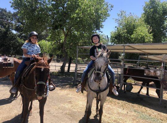 My Little Sister and I. She had never rode a horse before!