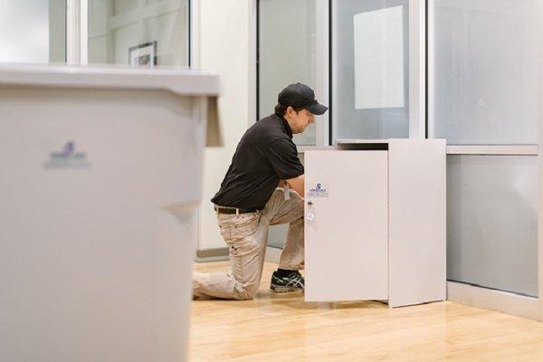 Durham office shredding - this is an executive console being serviced as part of a recurring program.