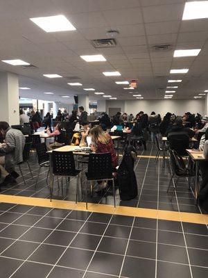 Seating area for studying and eating