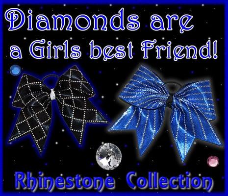 High quality rhinestone cheer bows are our specialty.