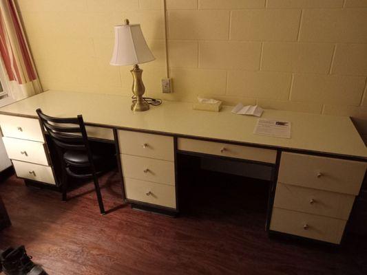 Work desk/drawers in single occupancy room