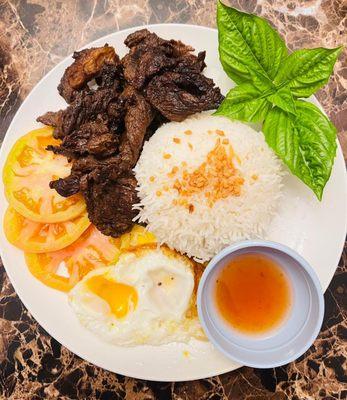 TAPSILOG (Steamed Rice can be changed to Garlic Fried Rice)