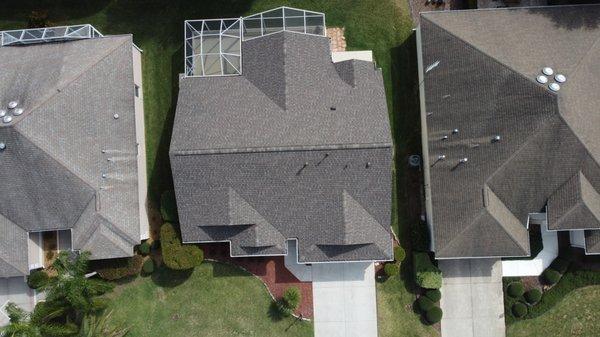 A full shingle re-roof.