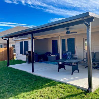 Insulated patio cover done in San Antonio, Tx