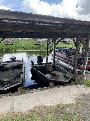 Cool spot to leave your boat in the water