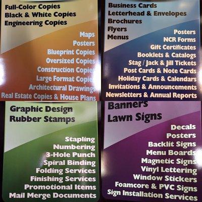 Just a few services we offer. Don't see what you're looking for? Give us a call!