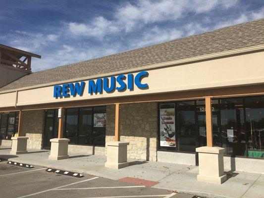 REW Music - located in the Greystone Shopping Center, Lenexa, KS