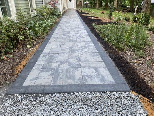 XL three-piece Paver walkway call today to get a free estimate and advise