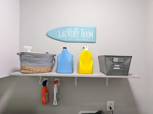 Laundry room organization