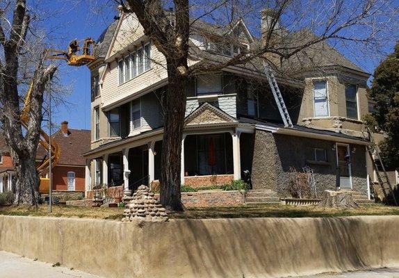 Historic Denver Roof Installation with Turret