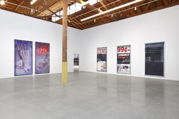 Installation view, Sayre Gomez, Halloween City, 2022, François Ghebaly, Los Angeles