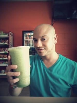 Green vegetable juice with good nutrients for everyday