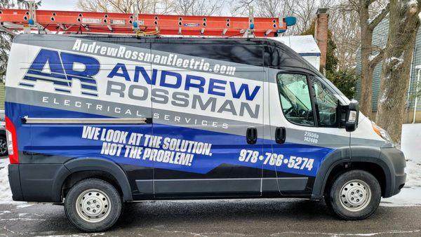 Be on the look out for our freshly wrapped van! Andrew Rossman Electrical Services, proudly servicing the North Shore. Be sure to contact us