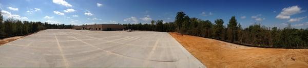 400,000sqft of commercial parking and building slab.