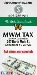 Ask about our tax time specials MWM Tax offers several tax time specials