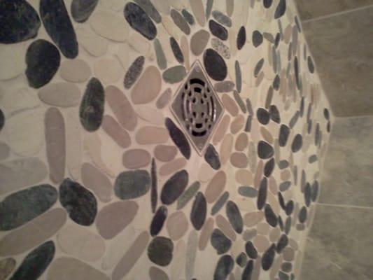 Pebble Shower Floor