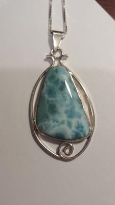 Larimar pendant