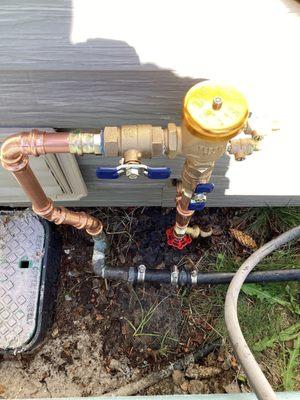 New irrigation backflow