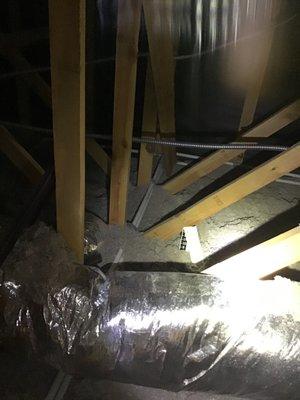 Under filled insulation in attic and not to code