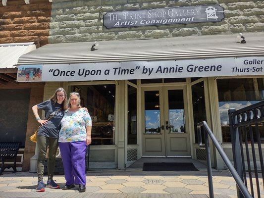 We had to stop here when we drove by and saw the sign for an Annie Green exhibit!