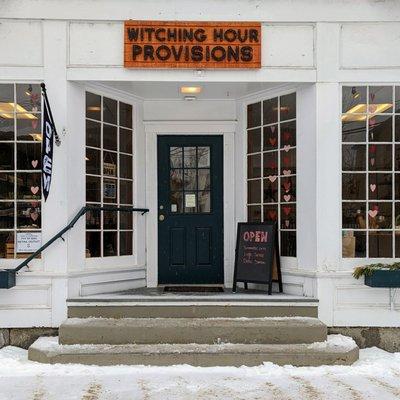 Witching Hour Provisions is located in Contoocook Villages. On street parking is available.