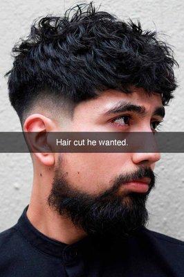 This is what he wanted this cut.