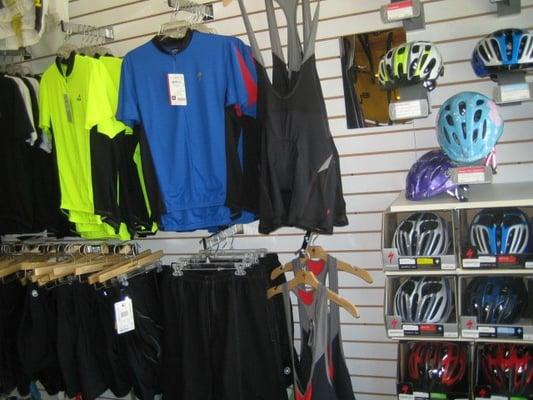 Helmets and bicycle riding gear