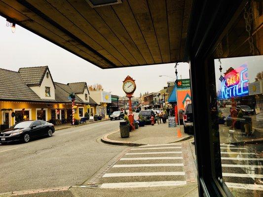 Exterior and its charming street.