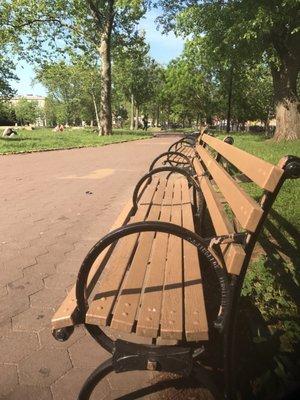 Max, relax and people watch for hours on end in this well maintained park in Bushwick.