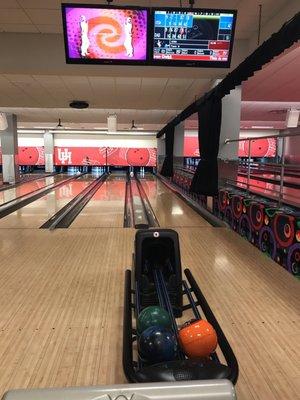 Bowling lanes 12 of them