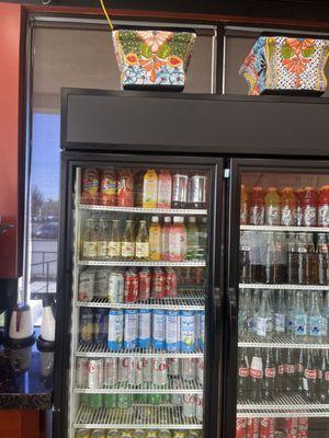 many choices of cold drinks