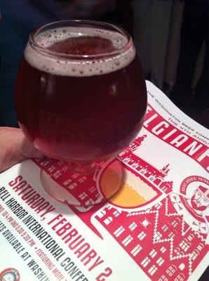 Bigtime brewing "cherry saison".