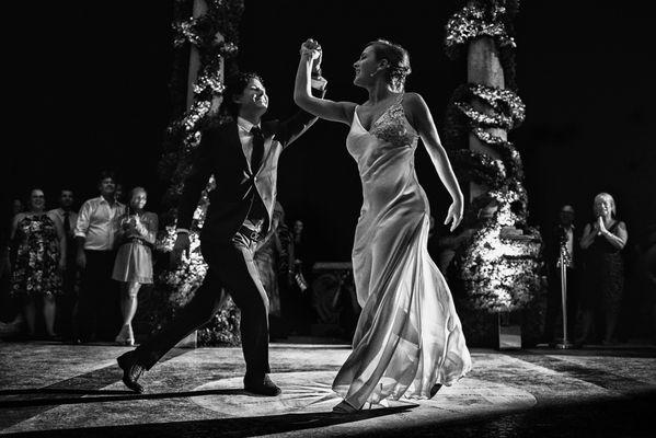 Wedding Dance and reception at Villa Balniabello in Lake Como, Italy by Chrismans Studios