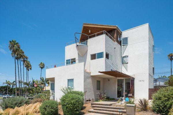 The Beach House, a three story family home in Sunset Cliffs.  Point Loma, San Diego, CA.