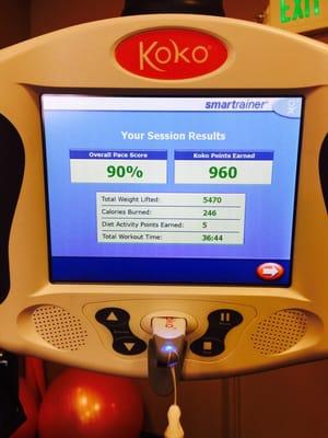 Koko Smart Trainer screen