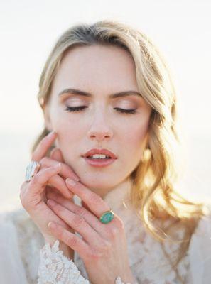 Beach wedding inspired Photo: Kyle John Photo Makeup: Nika for Nika Vaughan Bridal Artists