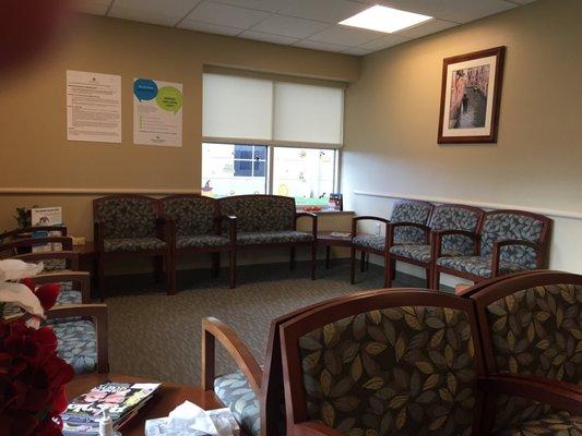 Large clean waiting room!