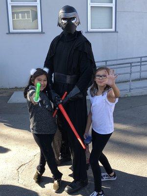 Kylo REN heard about South Hills Costa Mesa and came by to visit. My daughters went over to the darkside.