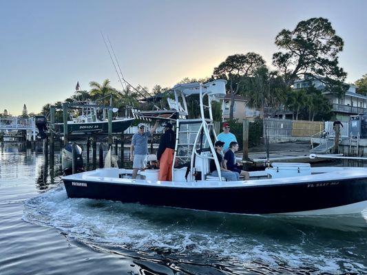 Heading out for a day of fishing