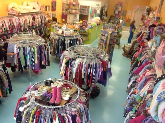 Tons of high quality children's clothing from age NB to 16. Maternity + nursing too!