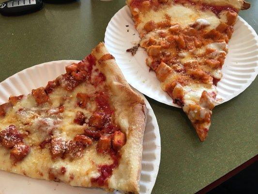 Chicken parm and buffalo chicken